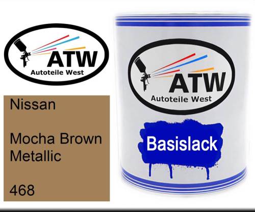 Nissan, Mocha Brown Metallic, 468: 1L Lackdose, von ATW Autoteile West.